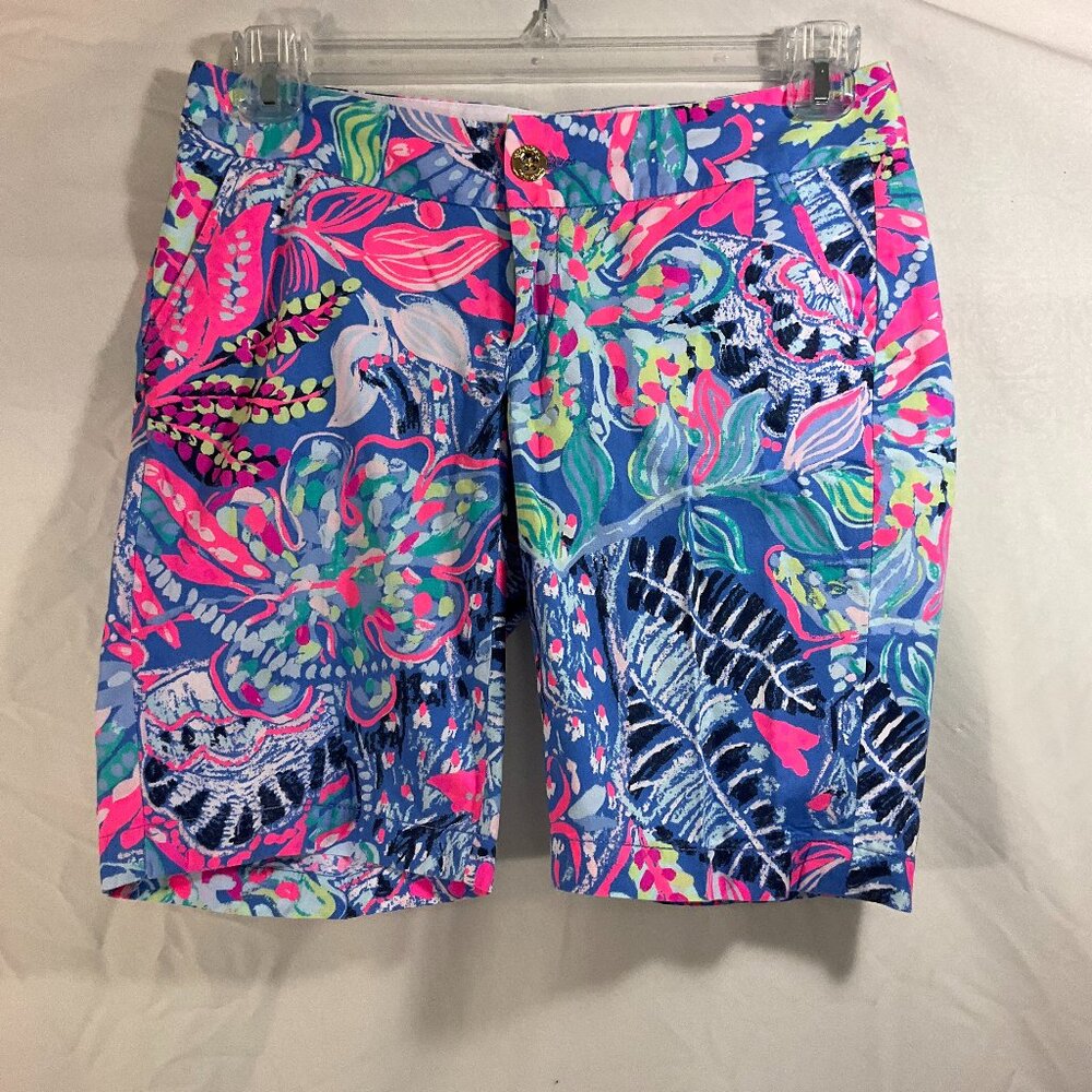 Lilly Pulitzer Chipper Shorts-Fantasy Garden style, Sz 0